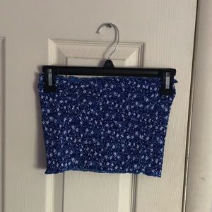 Blue tube top